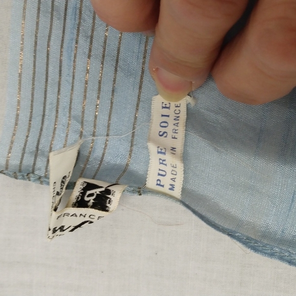 The Crawford of Chicago & Rolling Meadows 100% Silk Scarf. Made in France - Picture 2 of 8